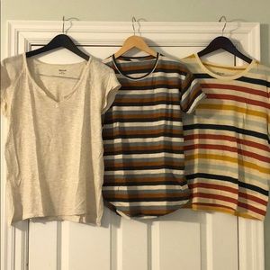 3 Madewell T’s.